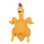 Cypiantis lateksinis žaislas Chicken geltonas