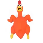 Cypiantis lateksinis žaislas Chicken oranžinis