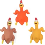 Cypiantis lateksinis žaislas Chicken rudas - Image 2