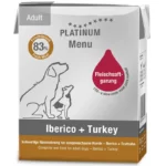 Platinum Menu paštetas šuims su Iberijos kiauliena ir kalakutiena 185g