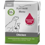 Platinum Menu paštetas šunims su vištiena 185g