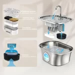 Automatinis metalinis vandens fontanėlis Pirate Ship - Image 3