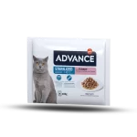 Advance Wet Sterilized Turkey Flow konservai steriziluotoms katėms 4x85 g