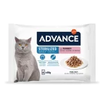 Advance Wet Sterilized Turkey Flow konservai steriziluotoms katėms 4x85 g - Image 2
