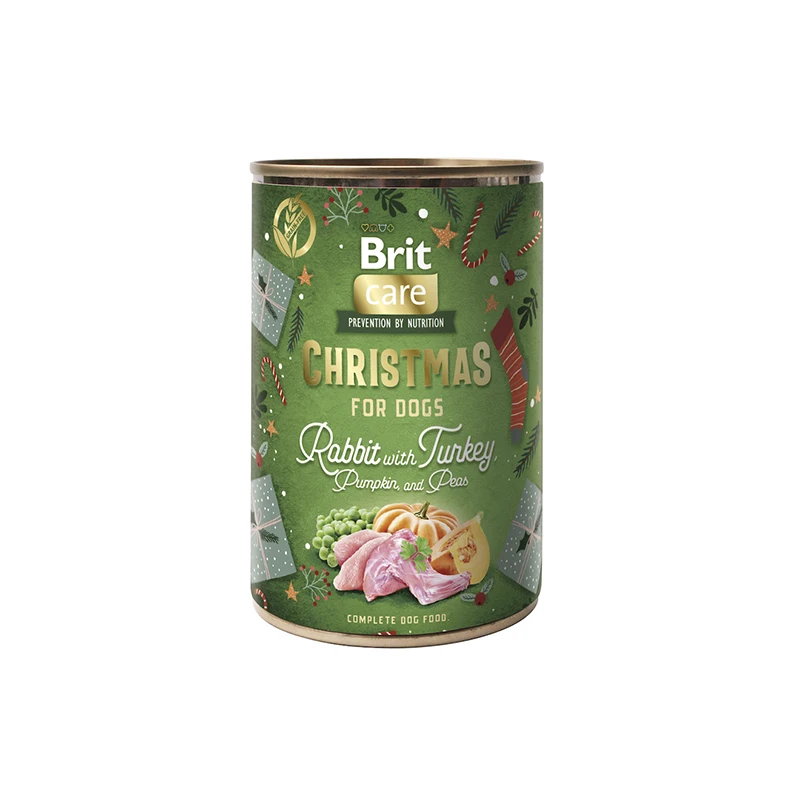 Christmas Rabbit w Brit Care Christmas Rabbit konservai šunims su triušiena 400 g - Image 1
