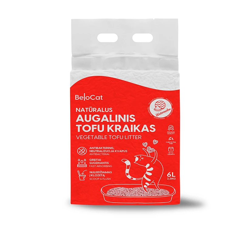 arbuzas w Tofu kraikas katėms arbūzų kvapo 6 L - Image 1
